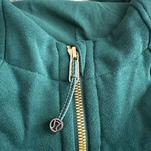 lululemon athletica Green Hoodie with Gold Zipper